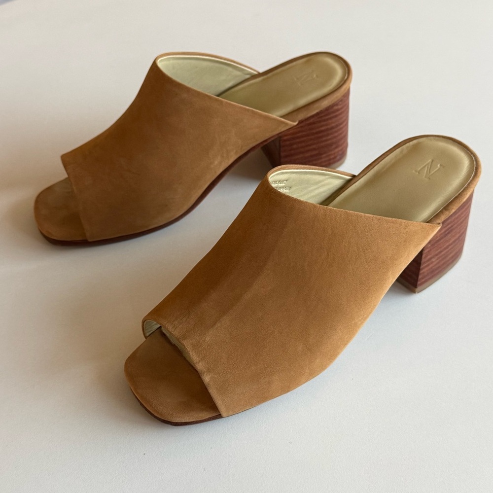Nisolo Paloma Open Toe Mule Heel Sandals